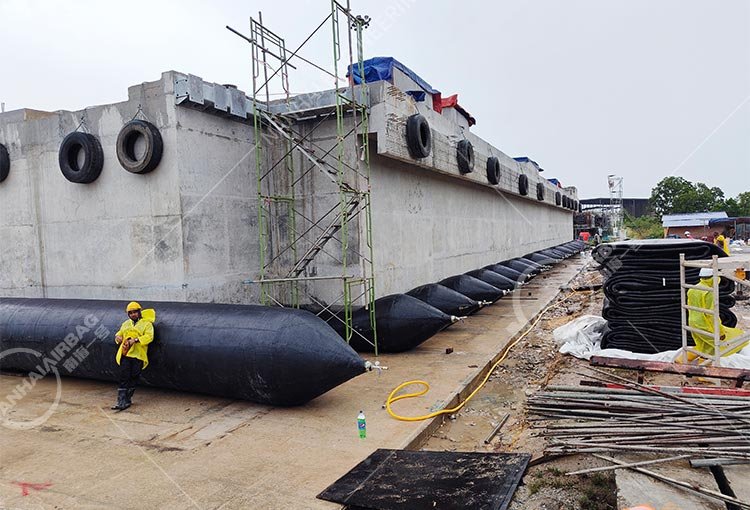 Malaysia pontoon launch project – Customized Marine Fender and Airbag ...